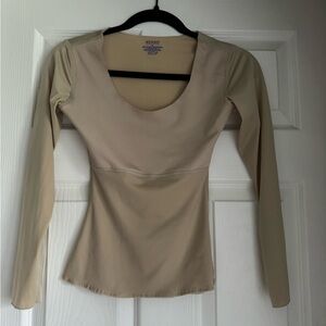 Spanx Women's Beige Long Sleeve Top